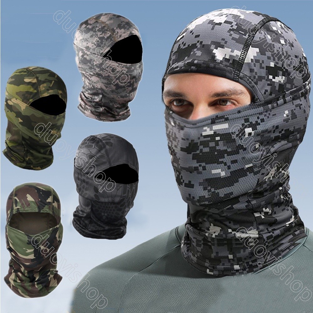 Bandana Hood Headwear Para Ciclismo Camuflagem Resistente Ao Vento
