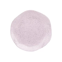 Prato de Sobremesa 21,5 cm Ryo Pink Sand Porcelana Oxford