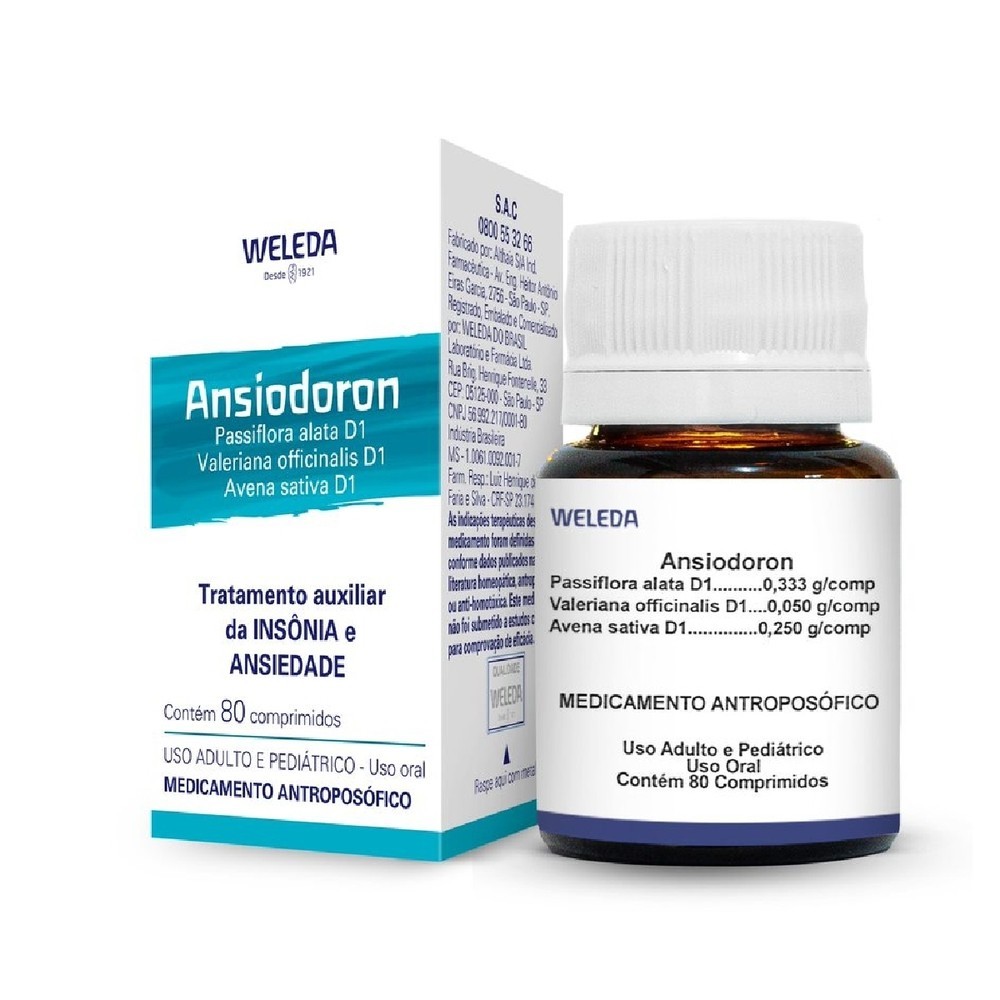 Ansiodoron Weleda 80 Comprimidos - Health
