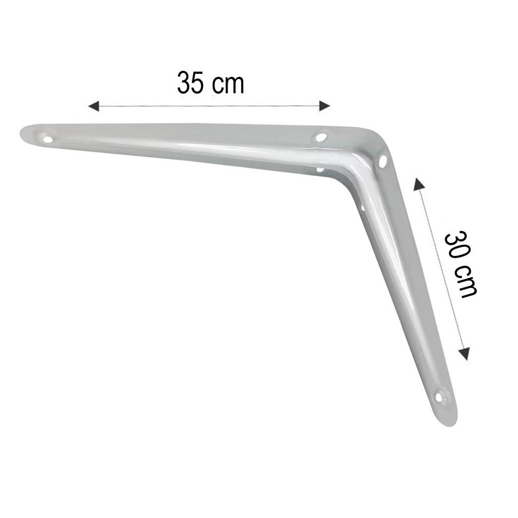 Kit Suporte De Prateleira - Cantoneira - 30 X 35 Cm 47,0005 (Com 10 Unidades) - Nord — imagem 2 de 2