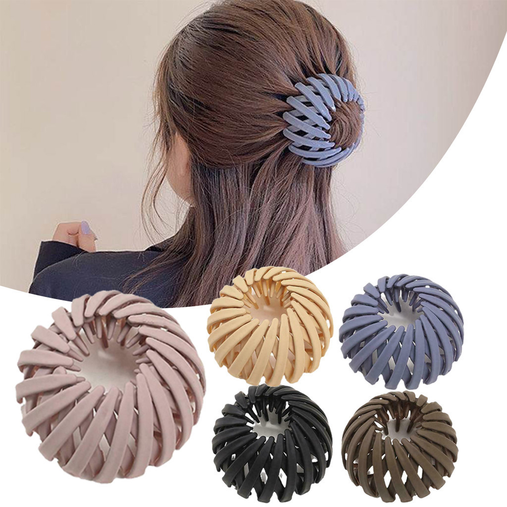 1PCS Anéis De Cabelo Rabo De Pônei Ninho De Pássaro Grampo Mágico Simples Ferramenta De Trança Preguiçosa Feminina Acessórios De Bricolagem em Oferta na Shopee