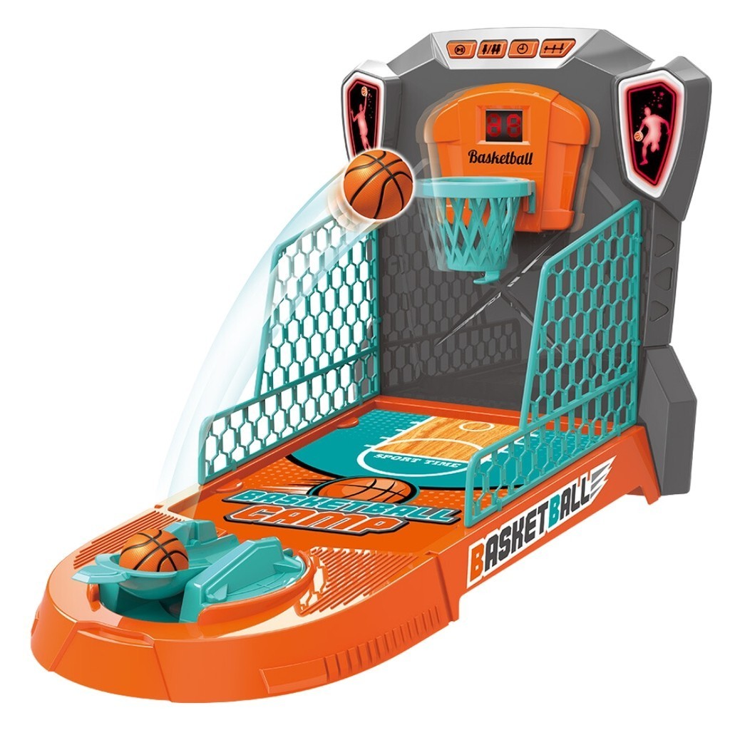 Jogo Mini Basquete Infantil Placar Digital Eletrônico Luz e Som DM Toys DMT6806