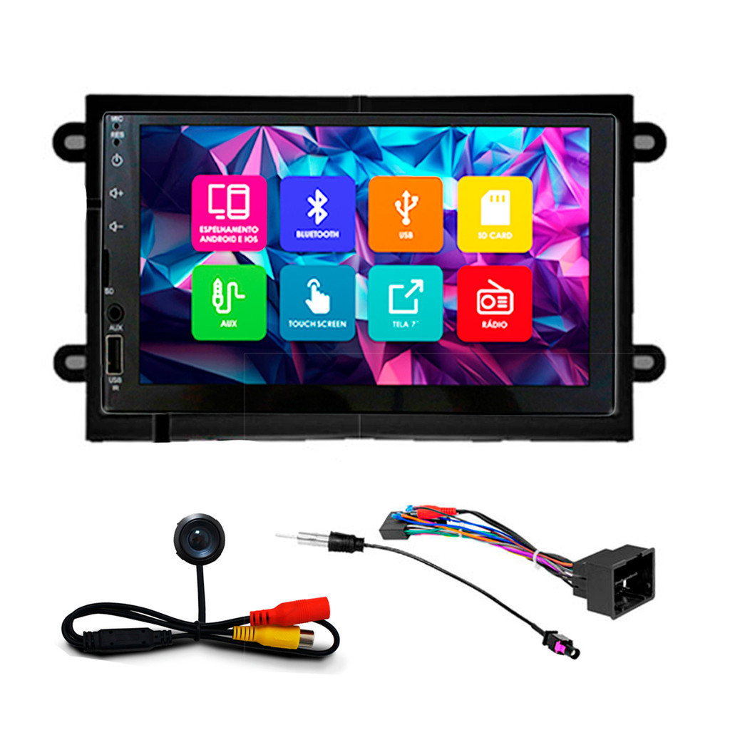 Kit Multimidia 7 Pol Cobalt 2013 A 2015 Onix 2012 A 2019 Prisma 13 A 16 Prisma Joy 17 18 Spin 13 A 18 Espelhamento Cinza em Oferta na Shopee