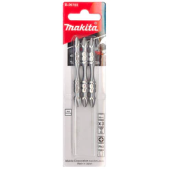 Pacote C/ 3 Pcs Bits Phillips De Torcao 65mm PH2 Duplo Makita B-20703