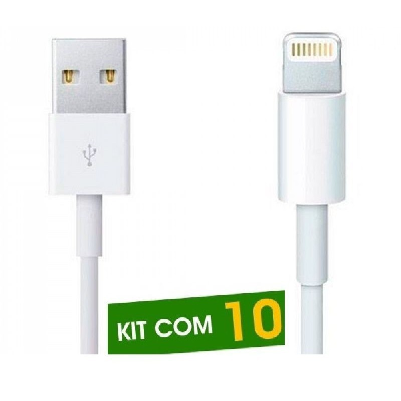 Cabo Smartphone Up Usb Iphone Lightning 1.00Mt Kit C/ 10 Und
