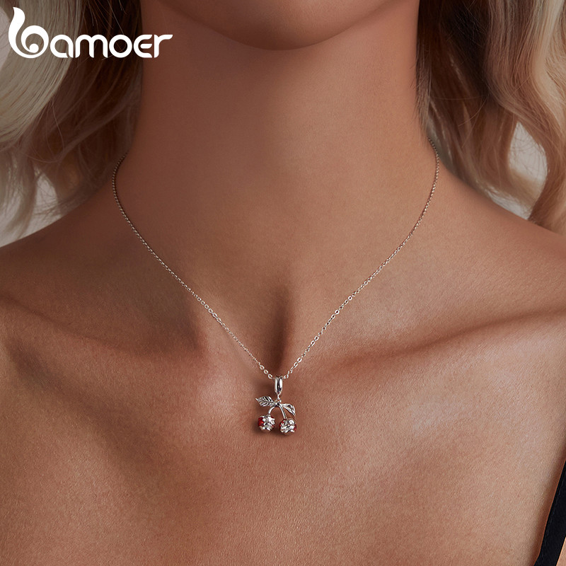 Detalhes do Bamoer 925 Sterling Skul De Fita De Cerejeira Para Pulseira