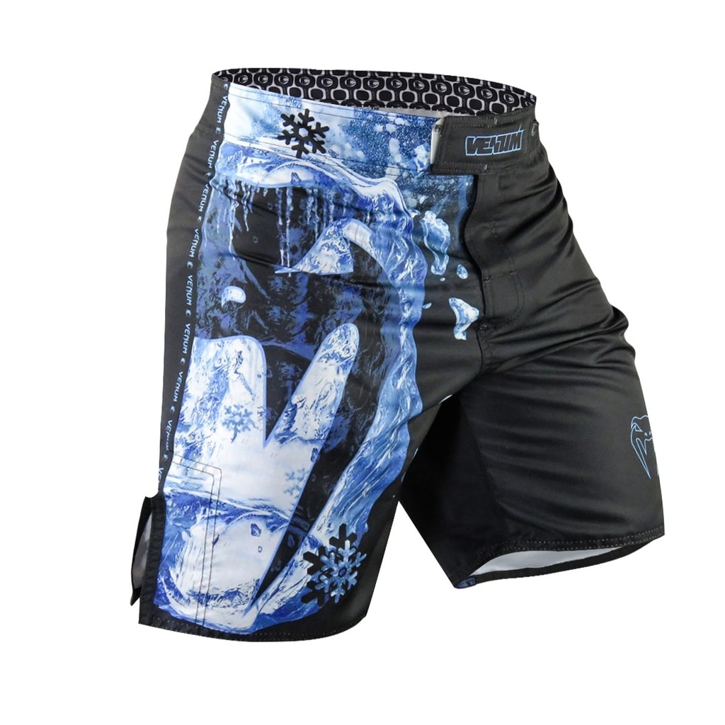 Bermuda Fightshort Venum Giant Training Ice Logo Preto