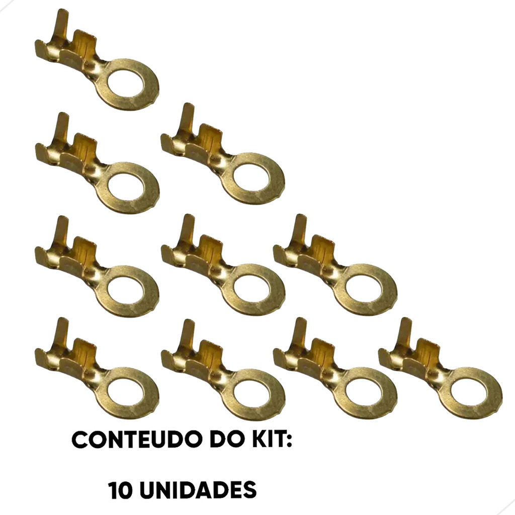 Kit Terminal Olhal 01/08 - 03.50 06.50 - 10 Unidades (kt10ete7024a) 71600 em Oferta na Shopee