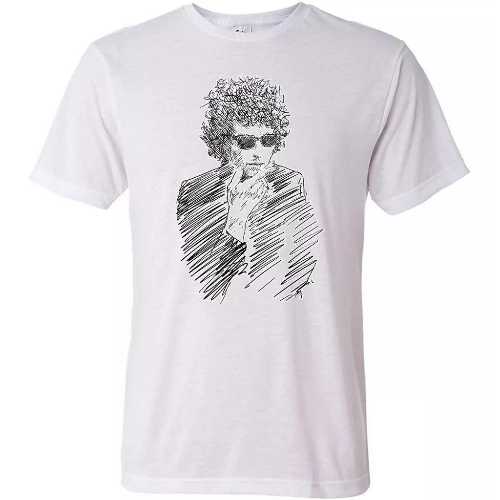 Camiseta Camisa Bob Dylan Músico Folks Branca