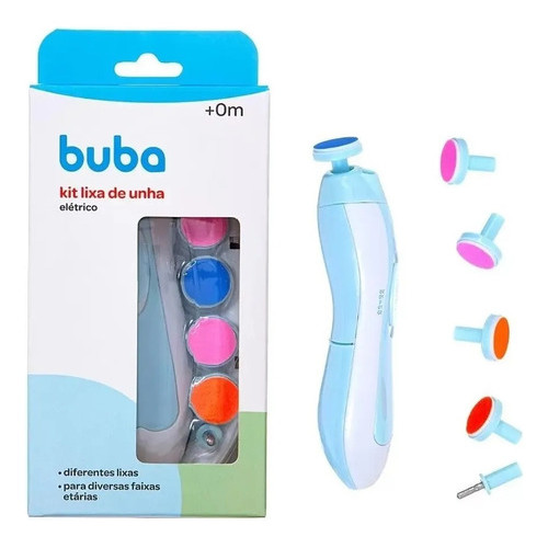 Aparador Lixador De Unhas Bebê Infantil 6 Refis Luz Led Buba - Mom & Baby