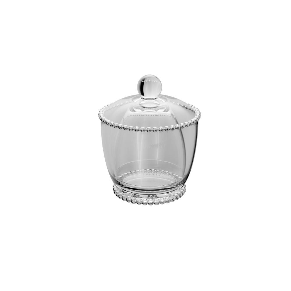Manteigueira Francesa Wolff Pearl de Vidro com Tampa 10,5cm - Home & Living
