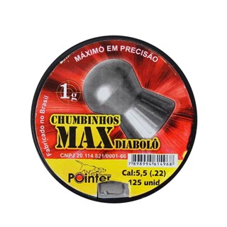 Chumbinho Carabina De Pressão Pointer Max Diabolô 5.5mm 125u em Oferta na Shopee