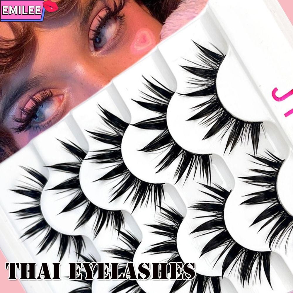 EMI Faux Mink Eyelashes Eye Makeup Tools Extensão Longa Espessa Cílios Tailandêses Sem Crueldade