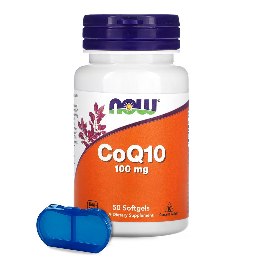 Coenzima CoQ10 100mg Now Foods 50 Softgels Importado + Porta Cápsulas em Oferta na Shopee