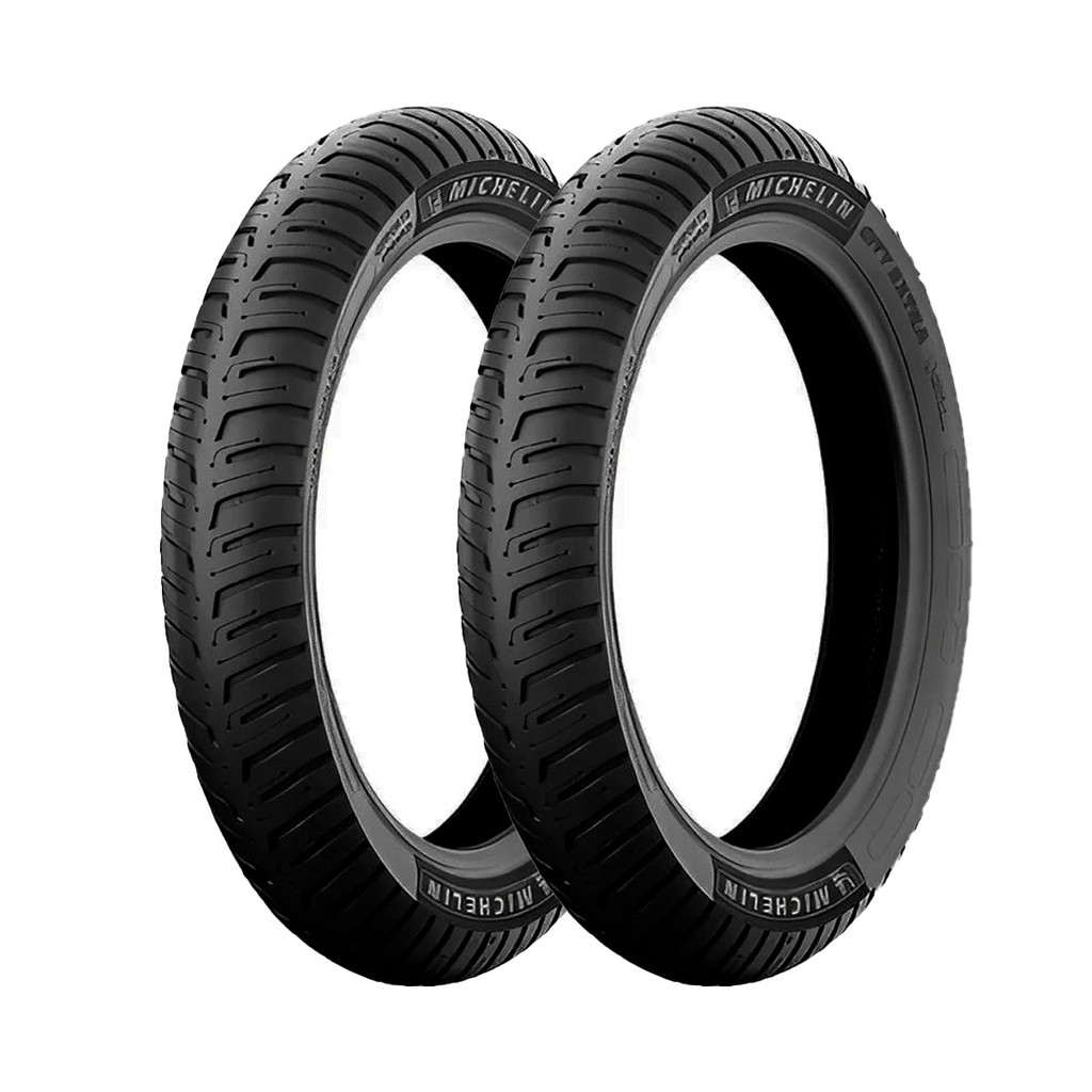 Kit Pneu Michelin 80/100-18 + 100/90-18  Reinf City Extra TL em Oferta na Shopee