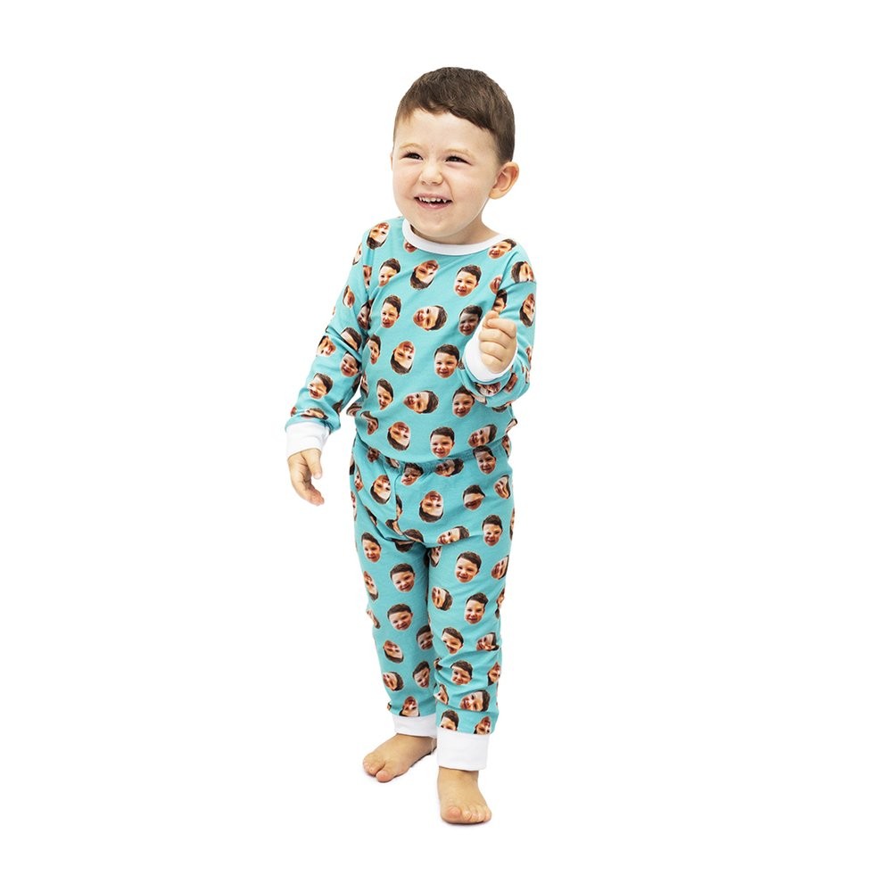Pijama Personalizado Body Baby Longo - Pijama Infantil Customizável de 1 a 3 Anos - Turquesa