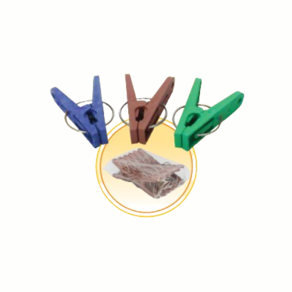 Prendedor de Roupa Pregador Plástico Para Varal - 12un