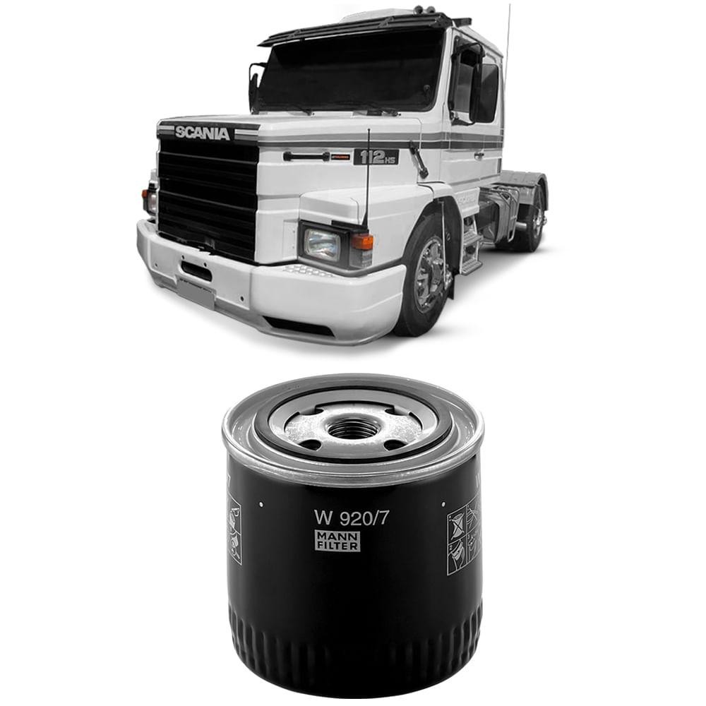 Filtro Óleo Scania T112 Dsc11 Ds11 Dsc14 87 A 89 Mann-filter