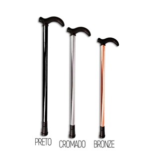 Bengala Bastão Ortopédico De Alumínio 70cm Até 100kg - Ideal para pessoas entre 1,60 a 1,69m. em Oferta na Shopee