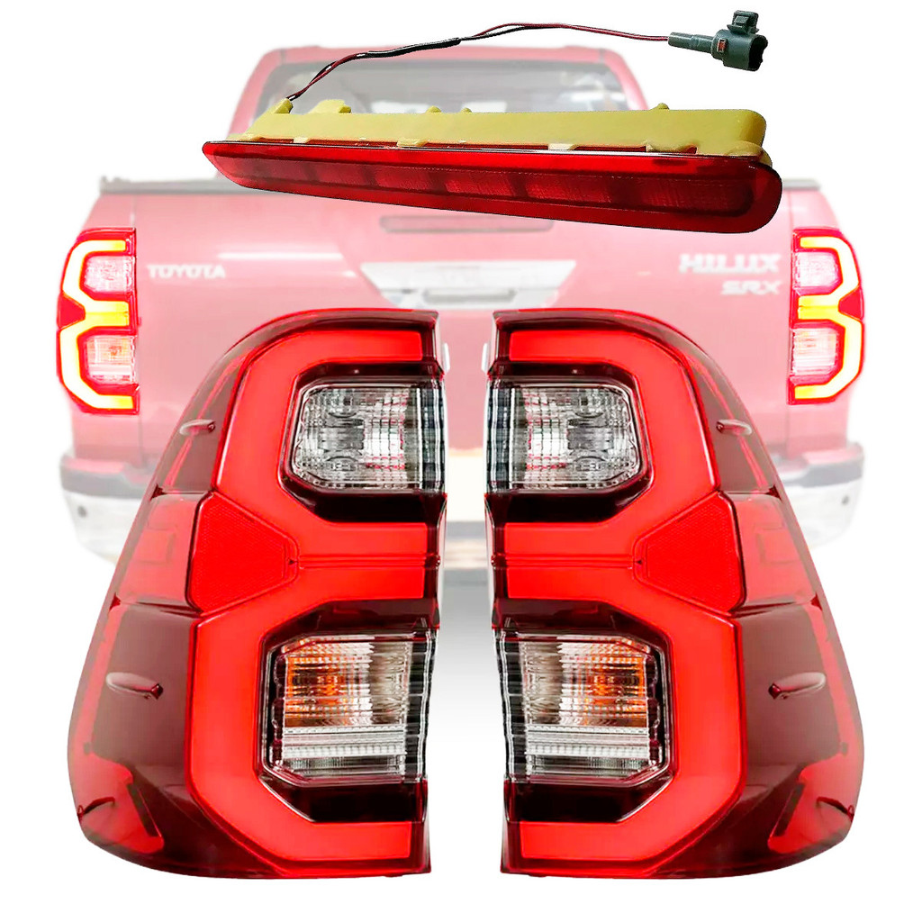 Lanterna Led Hilux 2016 A 2024 Modelo Srx + Luz de freio