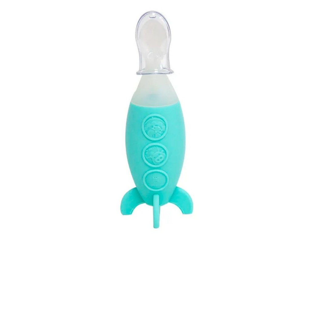Colher de Silicone Com Dispenser P/ Alimento Marcus & Marcus