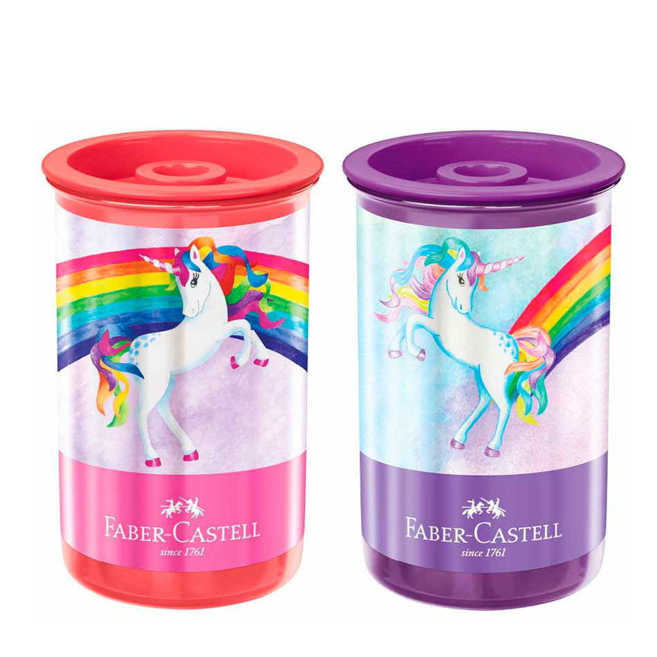 Apontador tubo com coletor Unicórnio SM/123UNIZF Faber-Castell em Oferta na Shopee