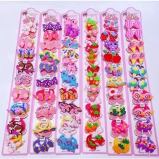 KIT 40 unidades de xuxinhas com Detalhes de Silicone Laço/Coroa/Unicornio/muitos Modelo Aleatorio em Oferta na Shopee