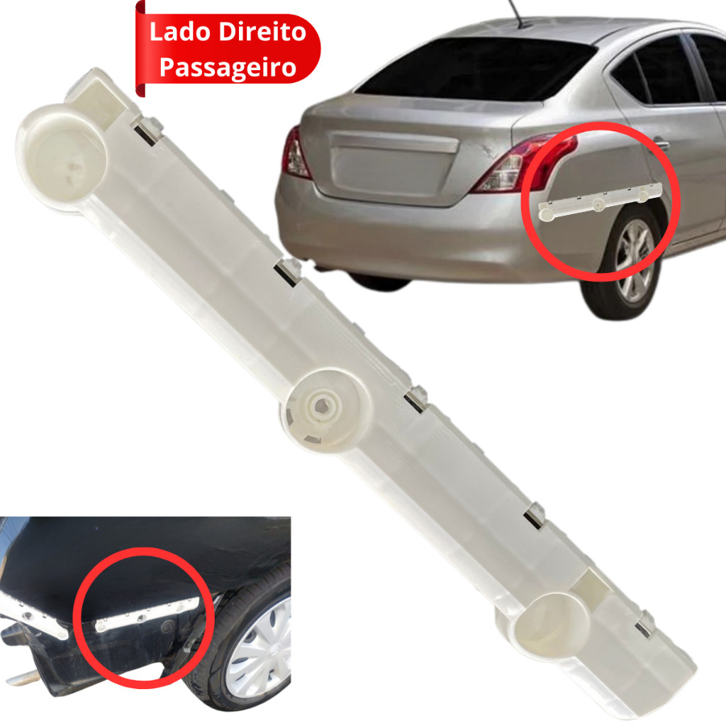 Guia Suporte Lateral Parachoque Traseiro Versa 2011 A 2015
