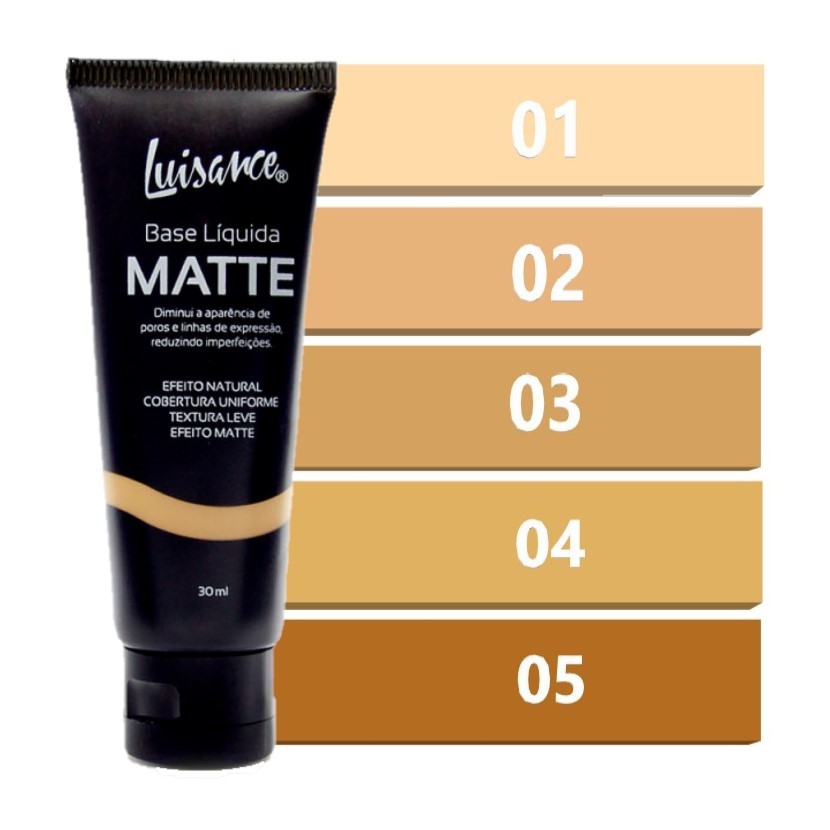 Base Líquida Matte L5001A Luisance em Oferta na Shopee