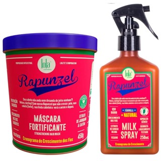 Kit Máscara 450g + Milk 250g Rapunzel Lola Cosmeticos em Oferta na Shopee