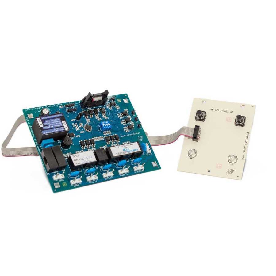 KIT PLACA COMANDO CLP NETTER NT + PAINEL TECNOFINGER NT100 NT200D NT210 NT300 NT500 LAVA LOUÇAS CONJ