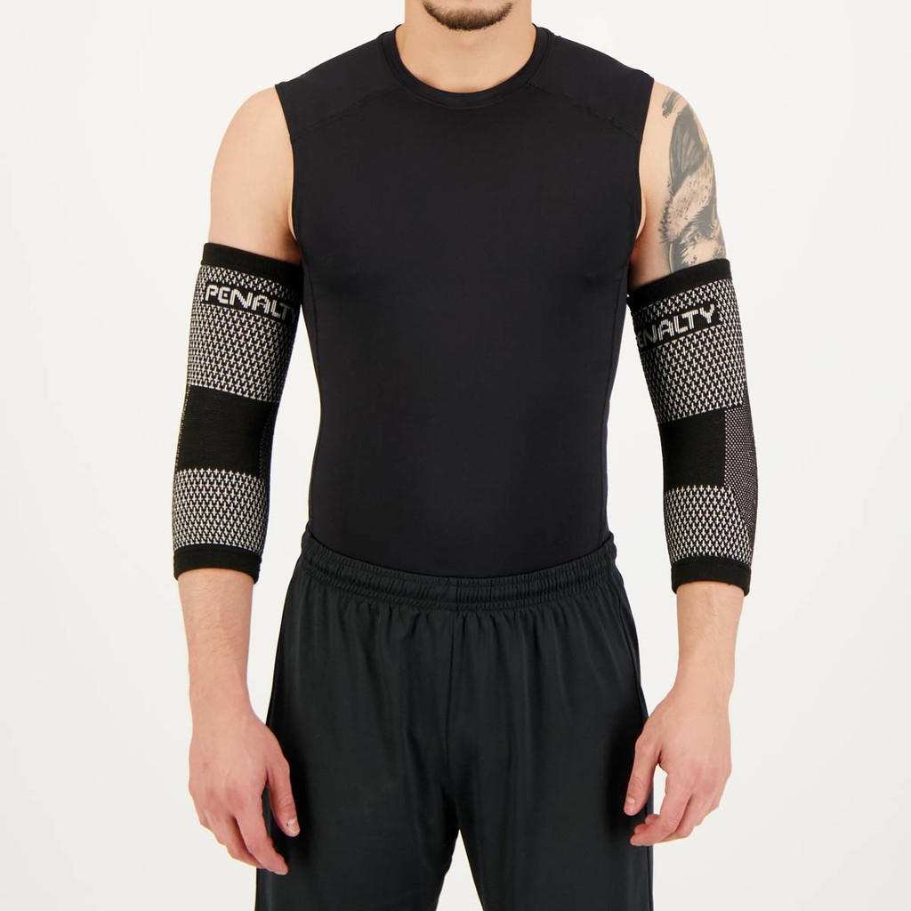 Cotoveleira Penalty Elástica Knit Preta