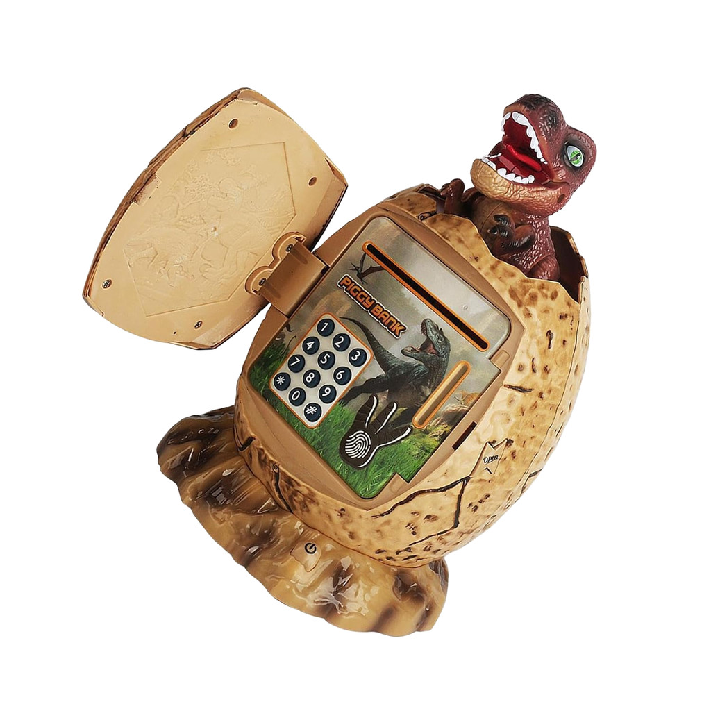 Cofrinho de ovo de dinossauro infantil bloqueio de senha em Oferta na Shopee