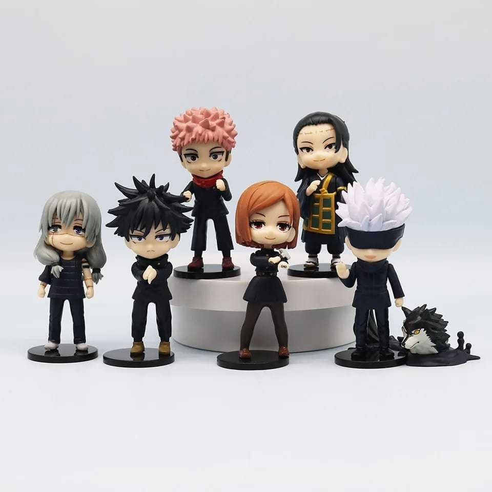 Action figures Jujutsu Kaisen anime Satoru Gojo Itadori Kenjaku Megumi Nobara bonecos colecionaveis action figure