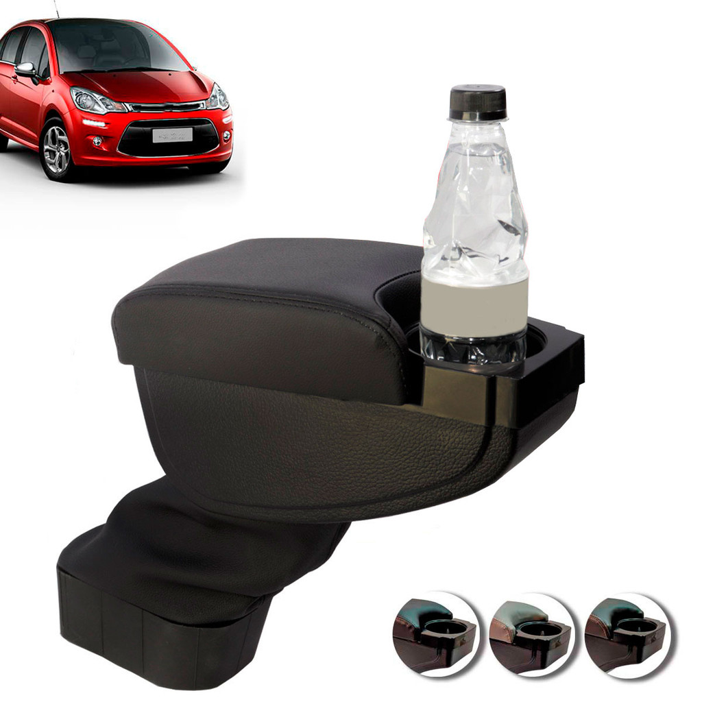 Apoio de Braço C3 Ano 2013 Até 2020 C/ Porta Copo em Oferta na Shopee