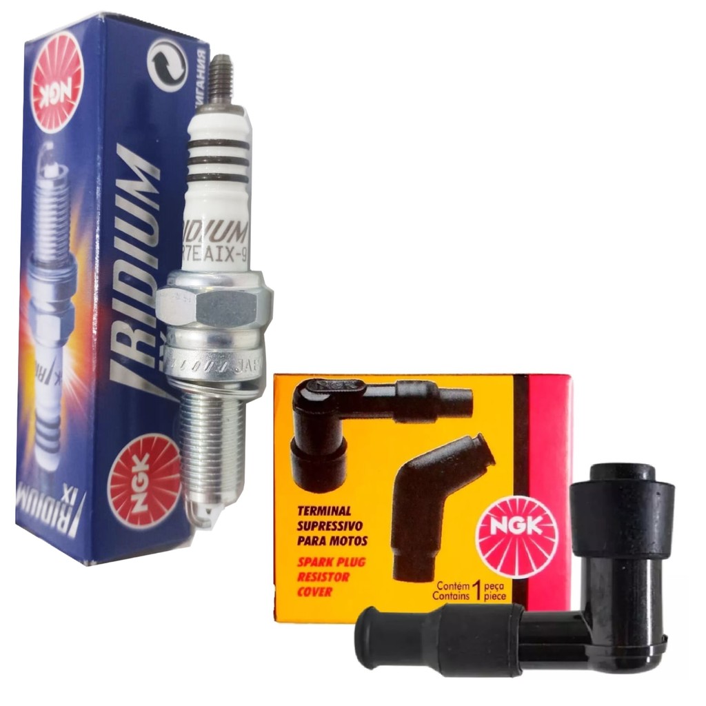 Vela Iridium + Cachimbo Pcx 150 2013-2018 Original Ngk em Oferta na Shopee