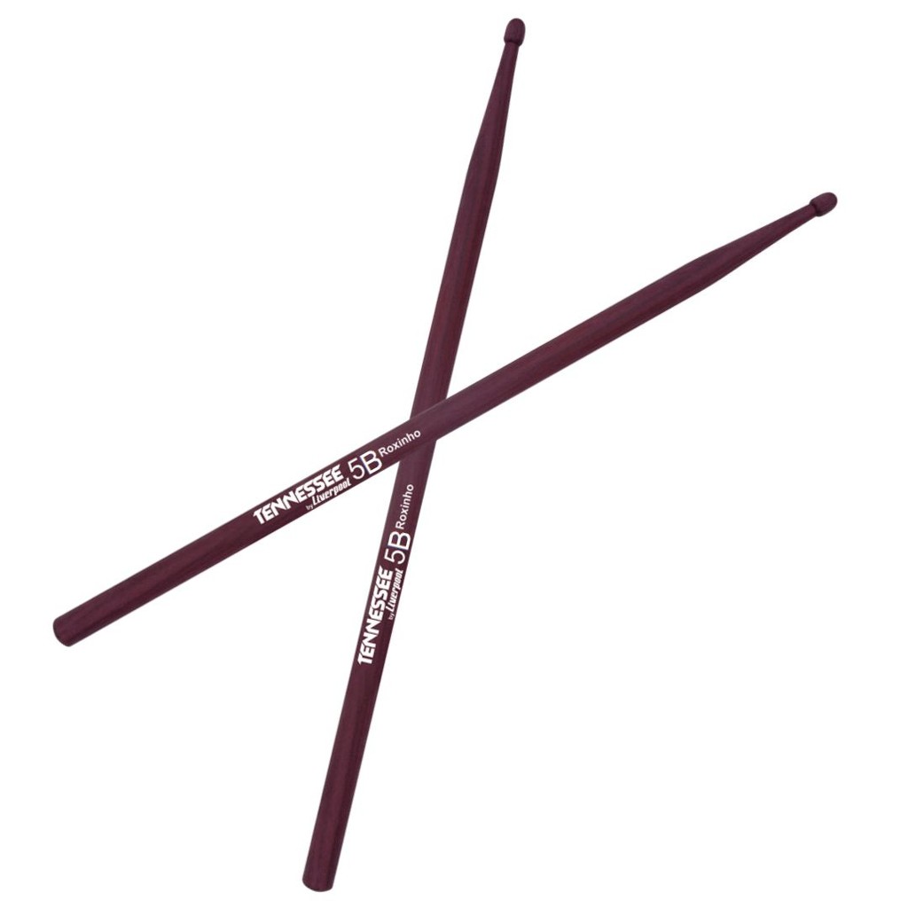 Par Baquetas Bateria 5B Liverpool Roxinho Tennessee Profissional TNROX 5BM em Oferta na Shopee