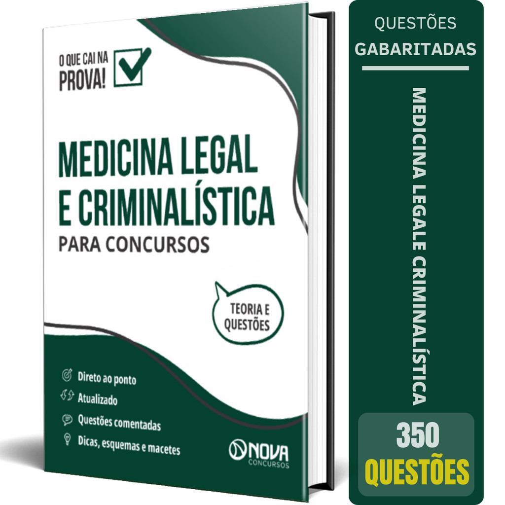 Imagem Medicina Legal e Criminalística para Concursos - Ed. 2024