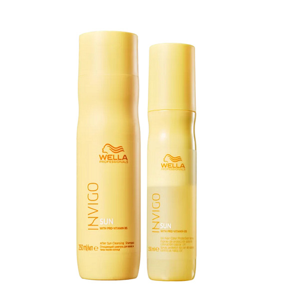 Wella Professionals Invigo Sun - Shampoo 250ml+Leave-in 150ml em Oferta na Shopee