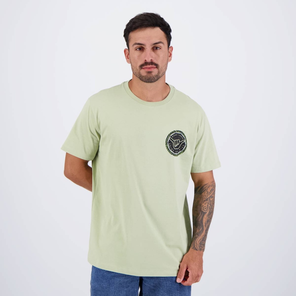 Camiseta Hang Loose Optical Verde em Oferta na Shopee