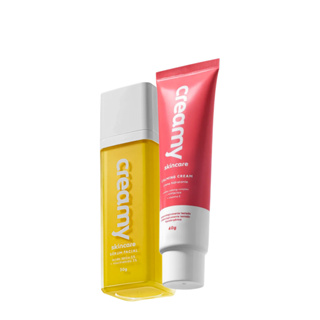 Kit Creamy Ácido Lático Sérum Facial e Calming Cream Hidratante Facial (2 produtos) em Oferta na Shopee