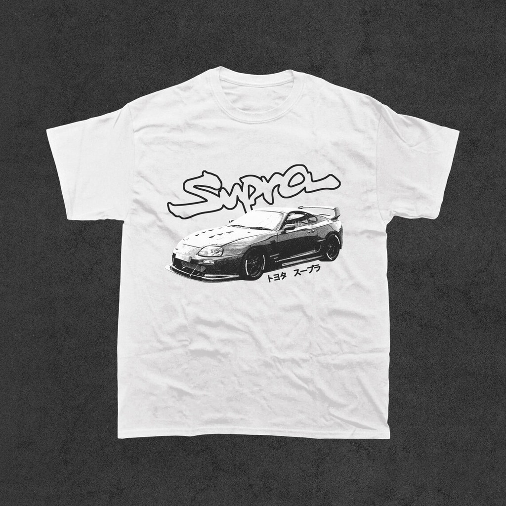 Camiseta Toyota Supra MK4 Anos 90 Blusa Carro Vintage Estampa Exclusiva 100% Algodão Camisa