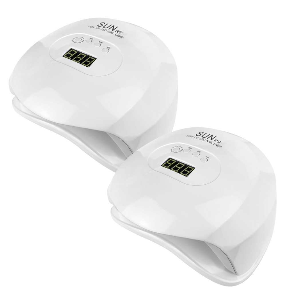 Kit 2 Cabines Sun R9 36 LEDS 110w Visor Digital Secagem de Unhas GEL