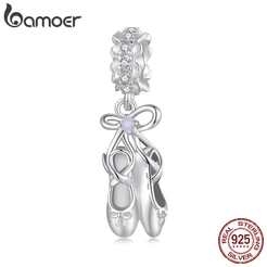 Bamoer 925 Sterling Sliver Charm Ballet Pingente Série De Acessórios Para Pulseira