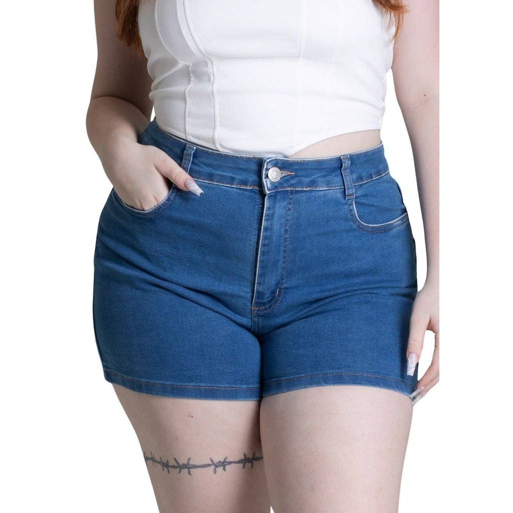 Shorts Jeans Sawary Plus Size - 278017 - Women Clothes