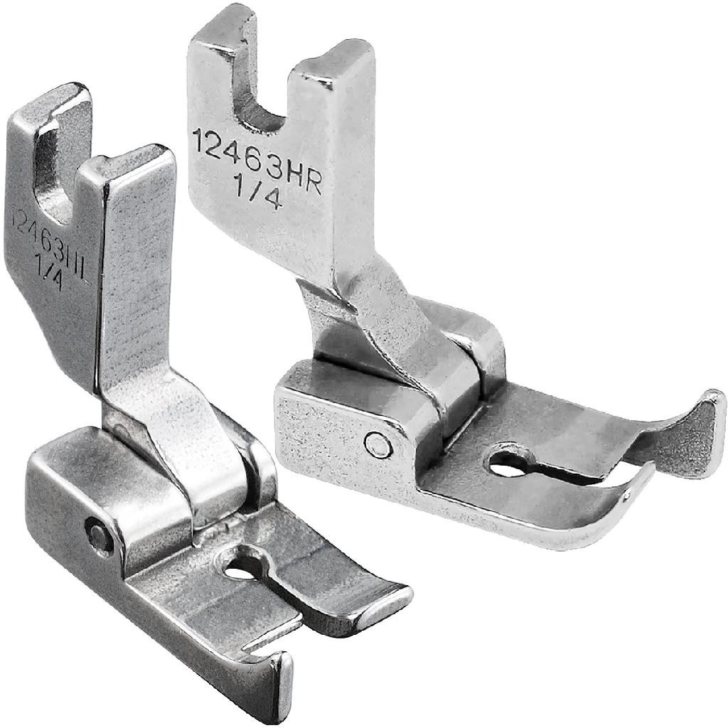 02 Calcador Guia Pesponto 1/4 6,4mm Costura Reta Industrial