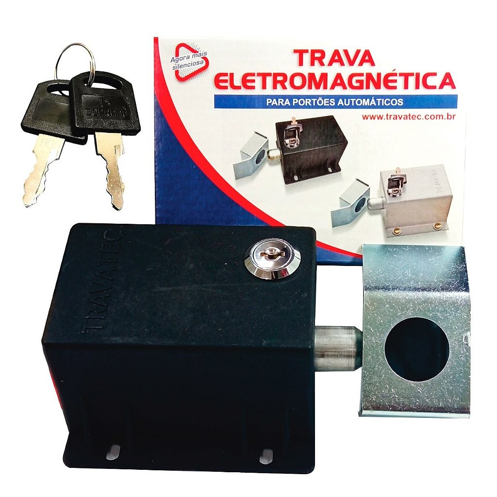 Trava Eletromagnética Para Portões  Polipropileno 220V - Travatec