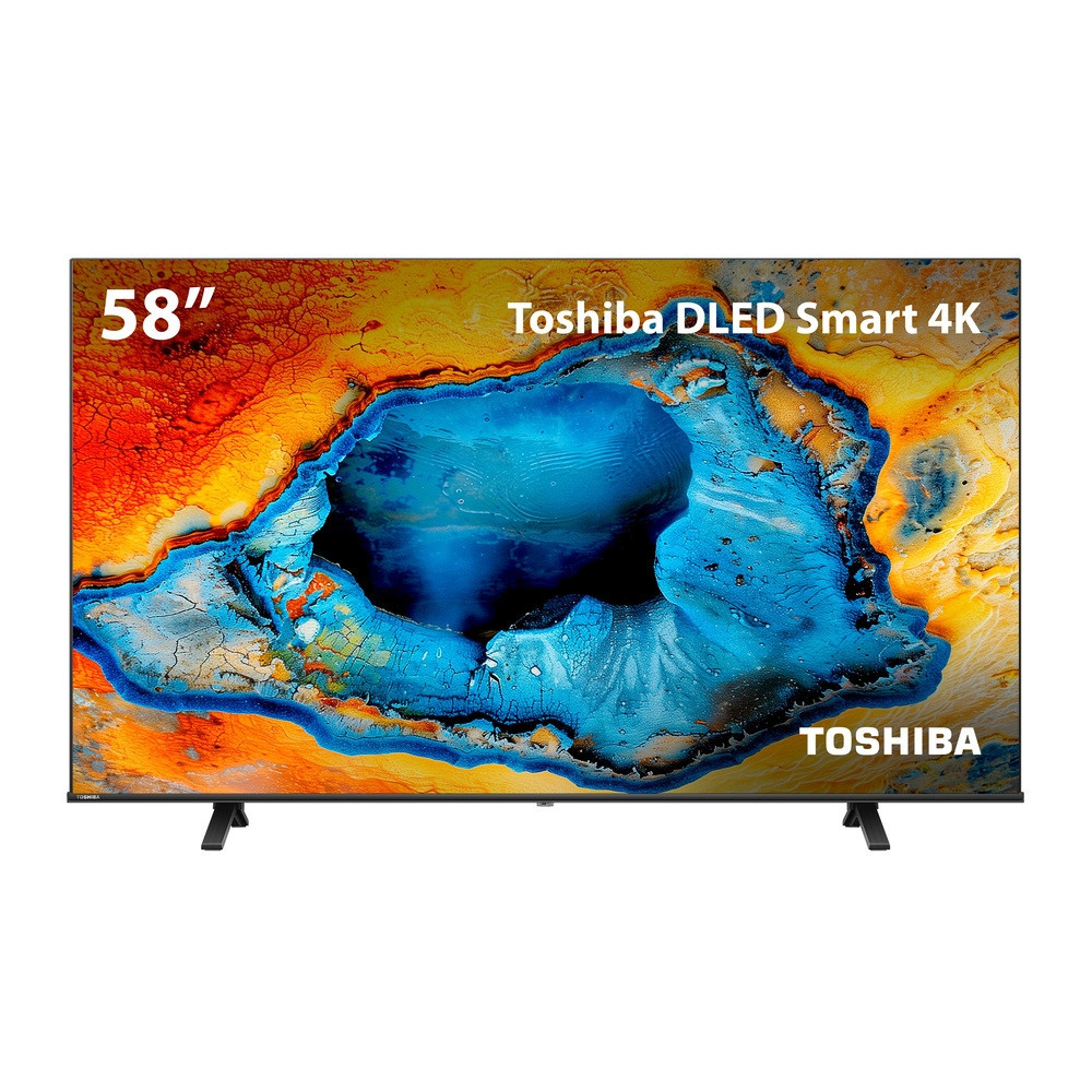 Smart TV DLED 58 4K Toshiba 58C350NS VIDAA 3 HDMI 2 USB Wi-Fi - TB031M - Home Appliances