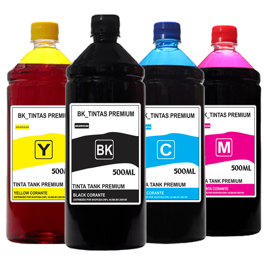 4x 500ml Tinta Compatível Epson L5190 L5590 L1250 L3250