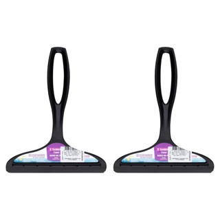 Kit com 2 Rodos Rodinho de Pia Plástico de 14 cm Preto Sanremo em Oferta na Shopee